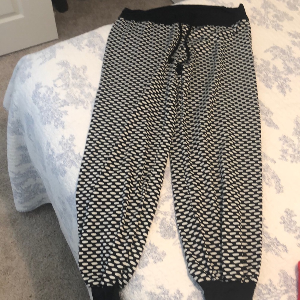 Geometric print joggers